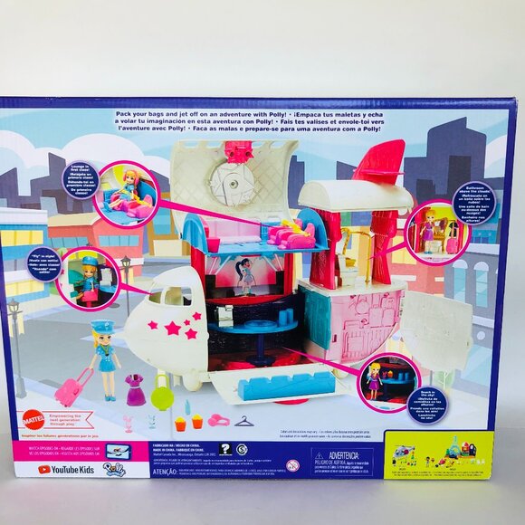 Polly Pocket Flying Fabulous Jet with 3-inch Doll & Accessories New in Box - Picture 9 of 14